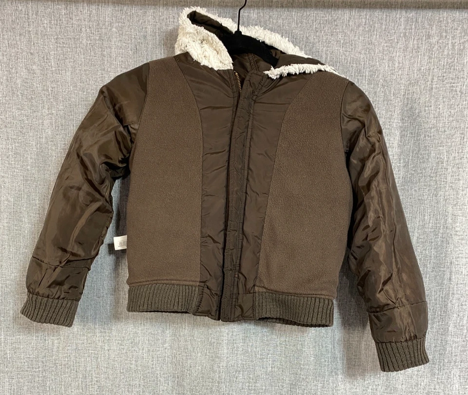 Cocoa Heart Hooded Coat, Cozy Winter Charm, (Old Navy Girls, Size S) - Image 3 of 4