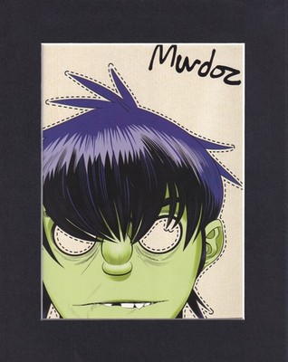 8X10'' Matted Print Picture Gorillaz Band: Murdoc, 2-D, Noodle, Russel