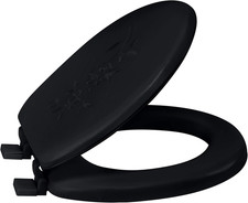 Extra Soft Standard round Toilet Seat Decorative Vinyl Lid Adjustable Quick