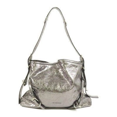 *15%OFF* GIVENCHY SHW Voyou MM Shoulder Bag Calfskin Leather Silver