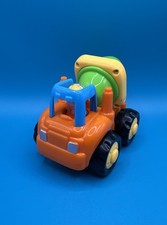 Huile Toys Friction Powered Push & Go Cement Truck Toy Car Vehicle