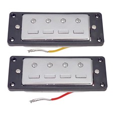 4-String Mini Humbucking Pickup Bridge&Neck Screws Set For Electric Bass Guitar