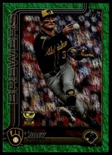 2025 Topps #165 Joey Ortiz 2024 Greatest Hits Green Foil #/99