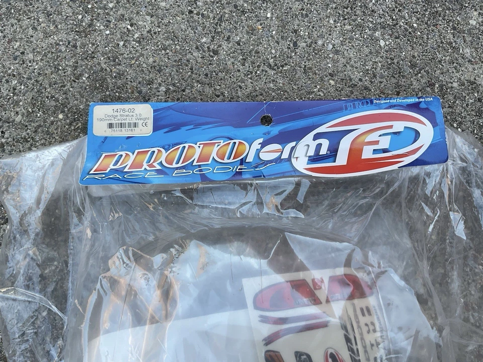 Protoform Dodge Stratus 1476-02 Light Weight Body Vintage 190mm Touring Car - Image 2 of 3
