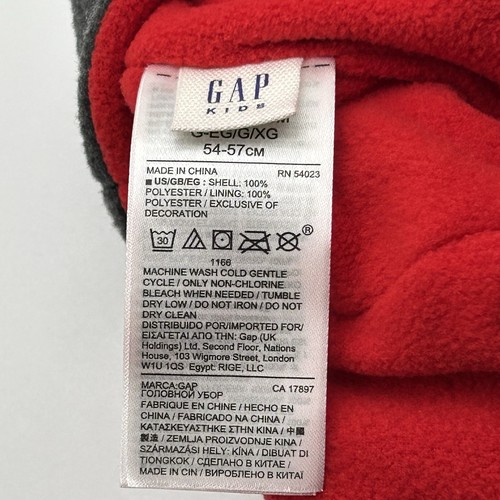 NWT GAP Kids Grey Shark Fleece Beanie Cap Sz L/ XL Outdoor Gorpcore Hiking - Picture 8 of 8