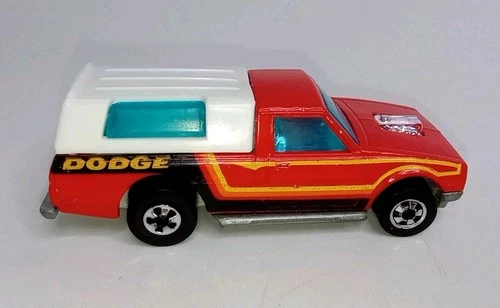 Vintage '79 Rare Hot Wheels Dodge D50 Truck Air Orange Diecast Car Hong Kong