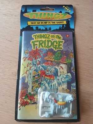 SEALED 1997 Thingz That go Bump in the Night Figur & Buch - DING IM KÜHLSCHRANK