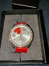 Morgan Red Patent Heart Watch 