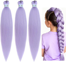 3 PCS Viola Chiaro Extension per Treccine Africane, 26" Treccia Capelli Extensio