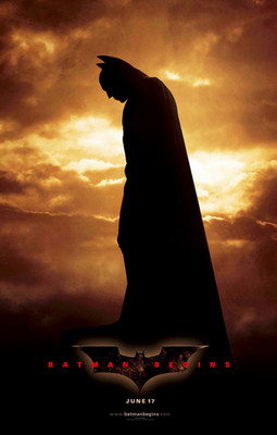 Batman Begins 2005 Movie Poster 11x17 Heath Ledger Joker Gary Oldman DC