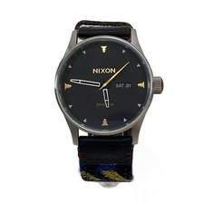 NIXON◆Quartz watch/analog/BLK