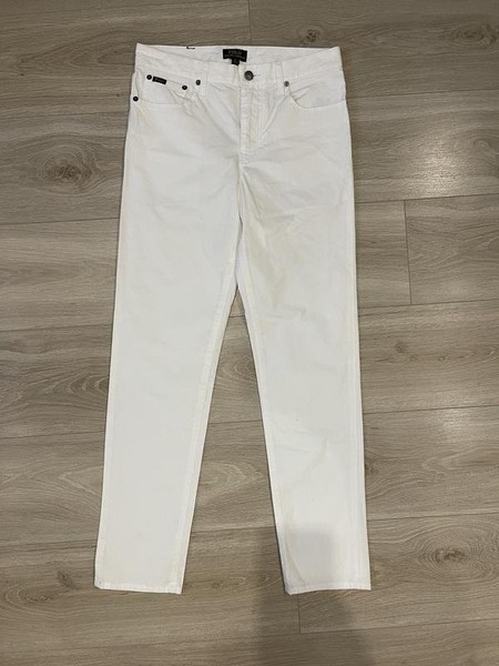 Women Polo Ralph Lauren Trousers White Denim 36 /