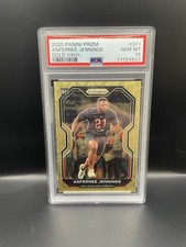 2020 Panini Prizm Football Anfernee Jennings Gold Vinyl Rookie #/5 PSA 10