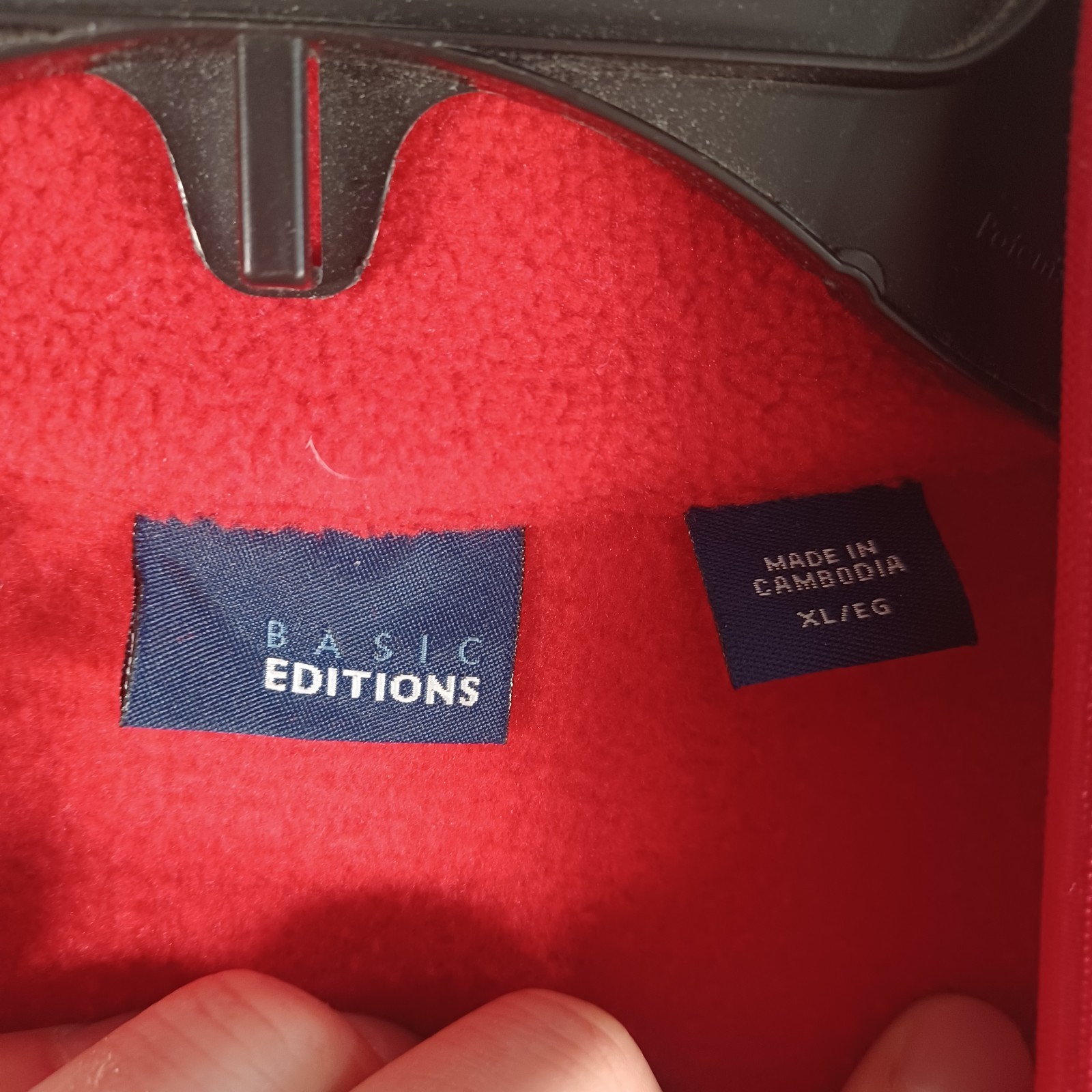 Basic Editions Womens Full Zip Red Jacket Vest Si… - image 5