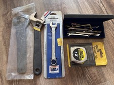 Tool Lot Stanley PowerLock 12" Tape Measure ADAP Wrench Electronics Kit