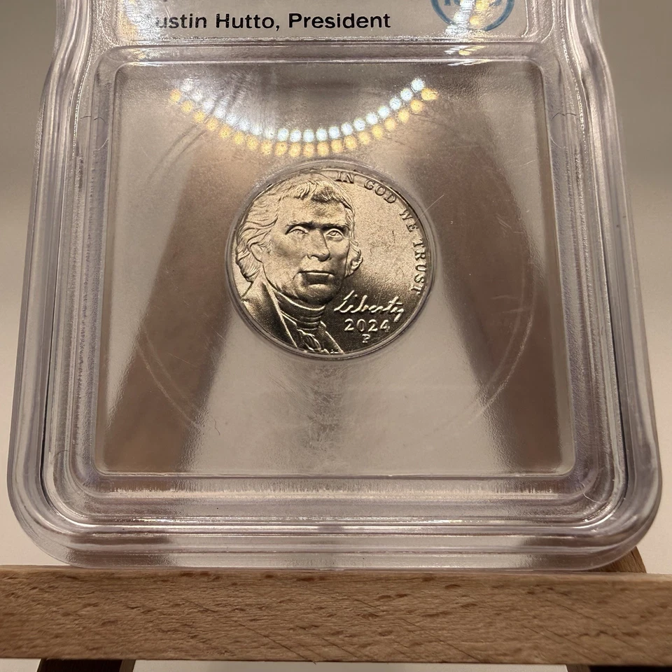2024 P JEFFERSON Nickel 5C ICG MS68 Rare Coin! Low Mintage! - Image 3 of 4