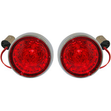 Custom Dynamics ProBeam Bullet Chrome Bezel Smoke Lens Rear Turn Signal 1157