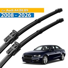 2Pcs Front Windscreen Wiper Blades Set For Audi A4 B8 B9 2008-2023 24"+20"