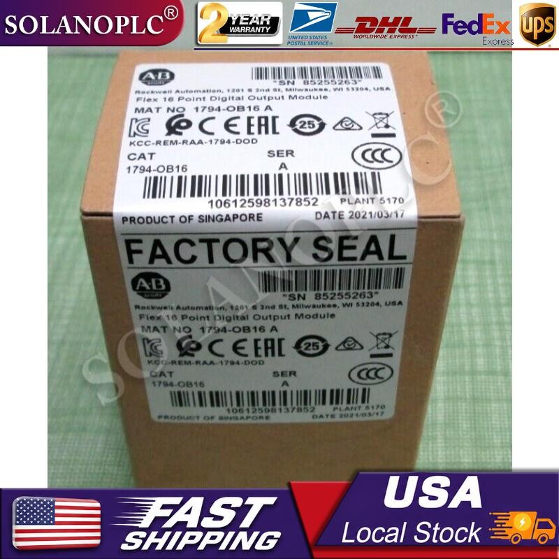 NEW Allen Bradley 1794-OB16 Flex 16 Point Digital Output Module US Free Tax