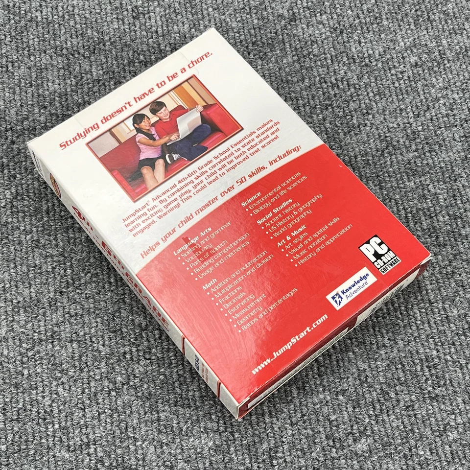 JumpStart Advanced 4th-6th Grade PC CD-ROM 5 Disc Learning Software Windows XP V - Image 2 of 4