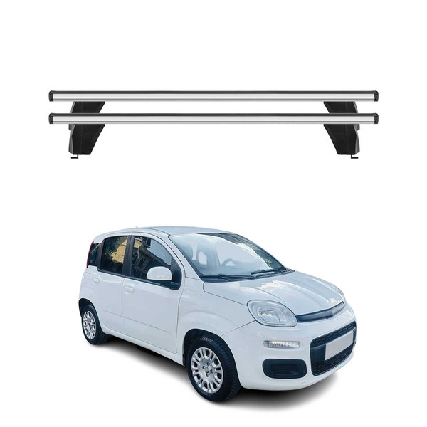 Menabo DachträGer GrundtäGer FüR Fiat Panda 2012-2026 75Kg Alu Silber 2 Tlg-image