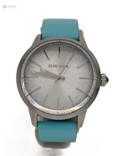 DIESEL DZ-5564 Orologio Analogico Donna Quarzo Cinturino Gomma Argento Blu