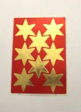 PLANCHE STICKERS ETOILES DOREES - NEUF - LXSTI062