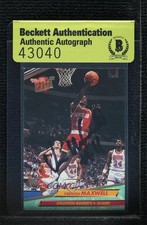 BAS 1992-93 Fleer Ultra Vernon Maxwell #71 Authentic Auto 3c7