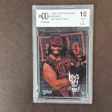 1998 Topps WCW/NWO Randy “Macho Man” Savage P3 – BCCG 10 - VERY RARE GRADED CARD