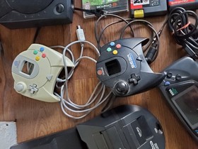 Huge Sega Consoles Systems, Video Games Lot Untested No Cords To Test