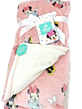 Disney Minnie Mouse Baby Blanket Pink Soft Cuddly 30  x40  Pink Baby Shower Gift