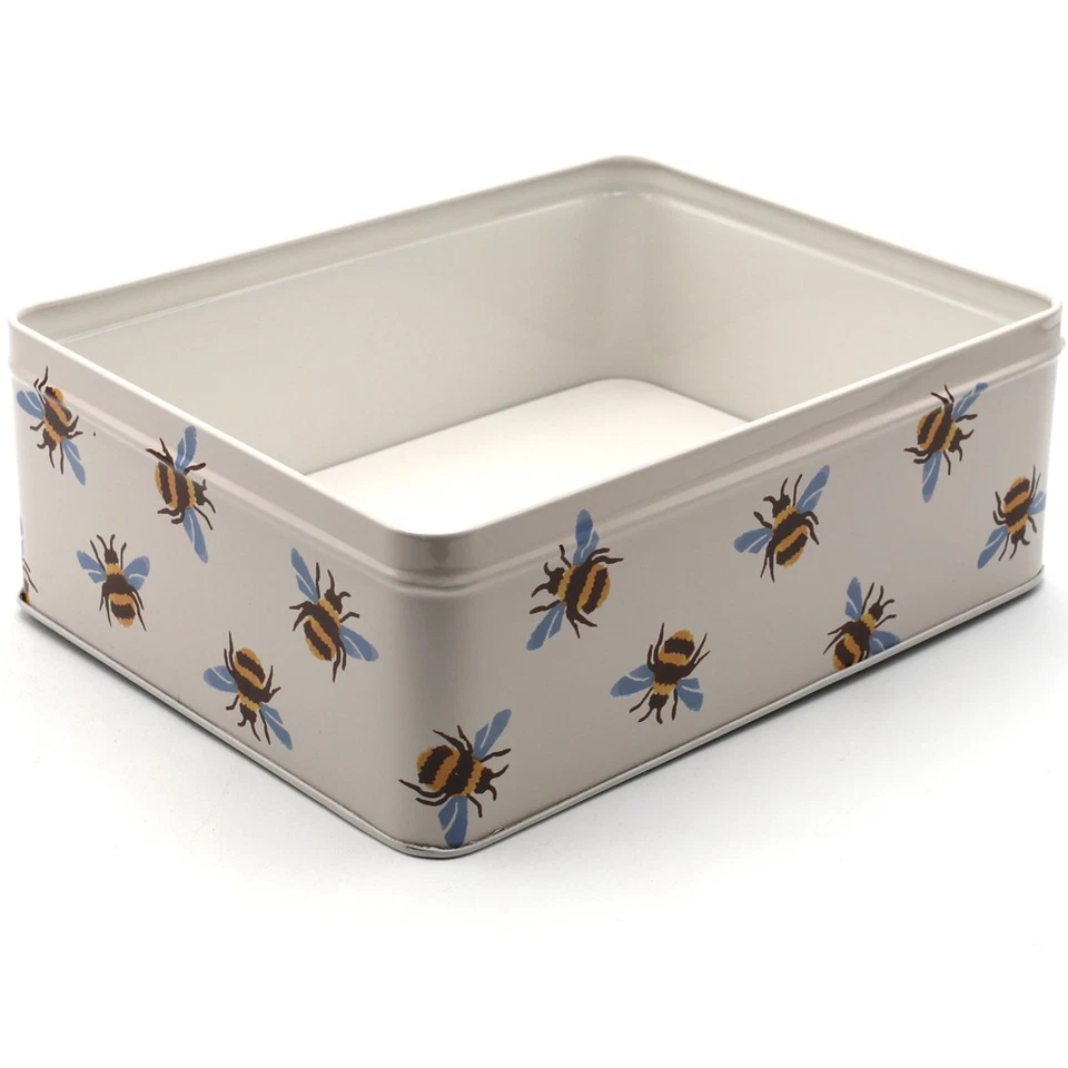 Emma Bridgewater Storage Tin Bumblebee Design Rectangular Shaped 19cm x 15cm - Image 3 of 4