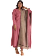 Women's Silk Viscose Straight Solid Kurta with Pant  Dupatta