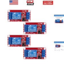 4pcs DC 12V Relay Module 1 Channel Relay Board with Optocoupler Isolation Sup...