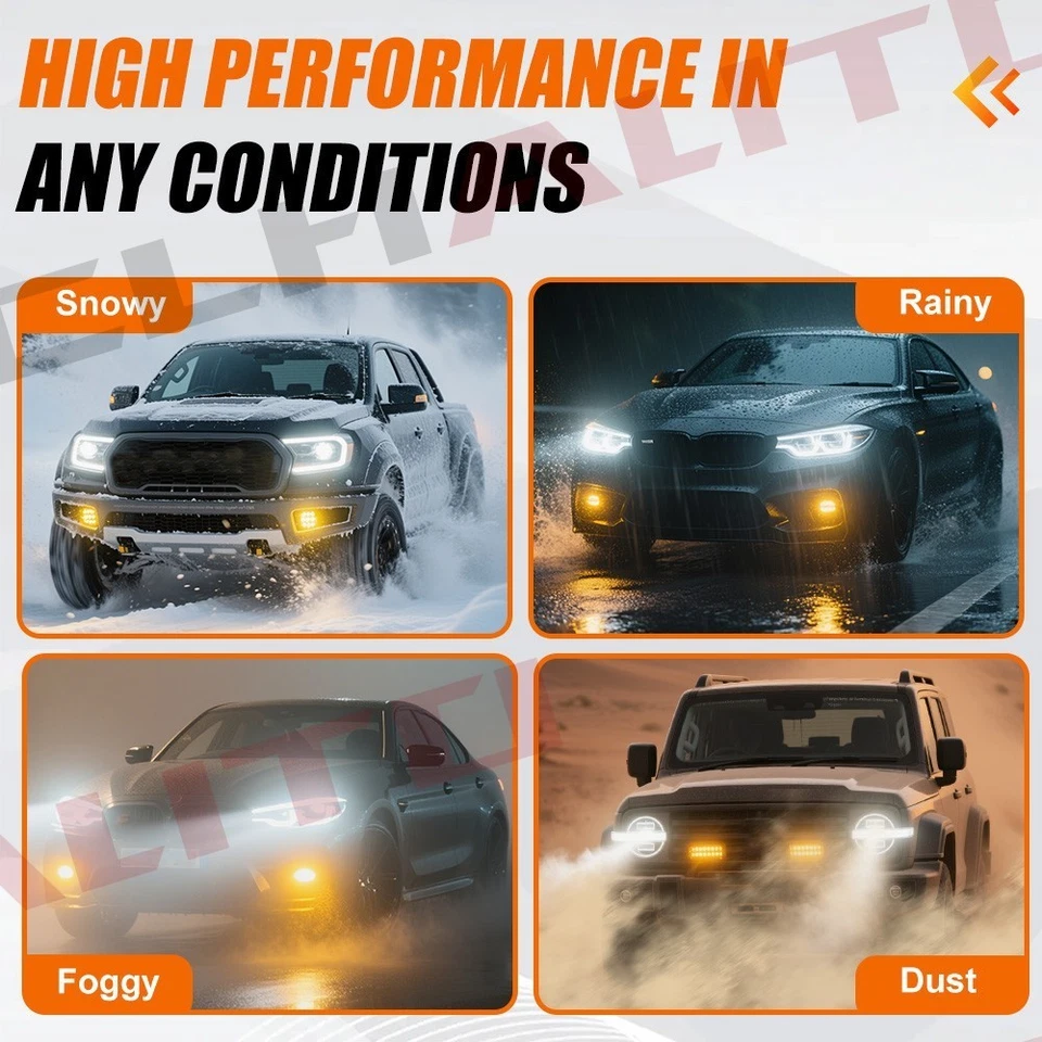 Pair For Mercedes Benz X164 GL320 GL450 GL550 2007 2008 2009 Fog Light Lamp Bulb - Image 3 of 4