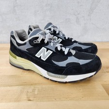 New Balance 992 Running Shoes Womens Size 8 Black Gray Suede Mesh USA W992BK