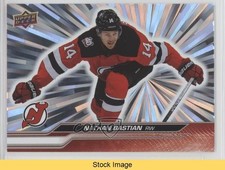 2023-24 Upper Deck Series 2 Outburst Nathan Bastian #360 READ 0vd8