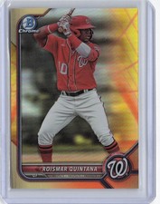 2022 Bowman Chrome #BCP-219 Roismar Quintana Prospects Yellow Refractor #/75