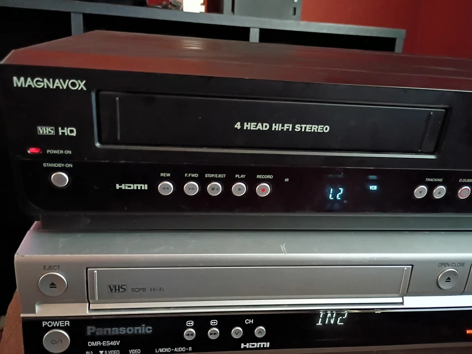 2 Lot, Panasonic VHS / DVD Recorder & Magnavox VHS / DVD Recorder **Parts Only** - Image 2 of 4