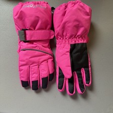 ThxToms Kids Waterproof Snow Gloves forWinter Sports and Cold Weather Gear Pink