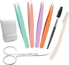 3pc Random Eyebrow Tweezer Set Professional Stainless Steel Tweezers