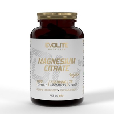 EVOLITE  MAGNESIUM CITRATE 550mg 150 Kapseln + extra BONUS