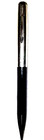 "PARKER" Black & Chrome/Chrome Trim Translucent Button on Cap Top Working Pencil — photo 1