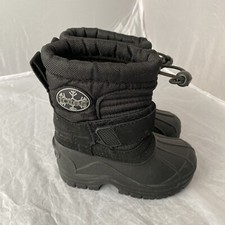 Size 5T - Winter Snow Boots Totes Taelor Toddler Waterproof Black Slip On