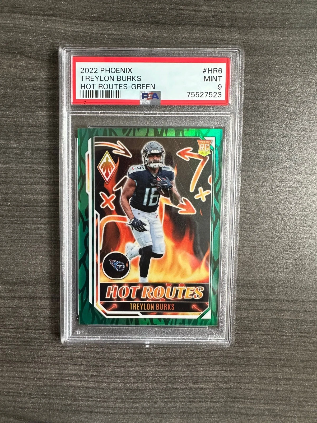 Treylon Burks Panini Phoenix Hot Routes #HR6 Green