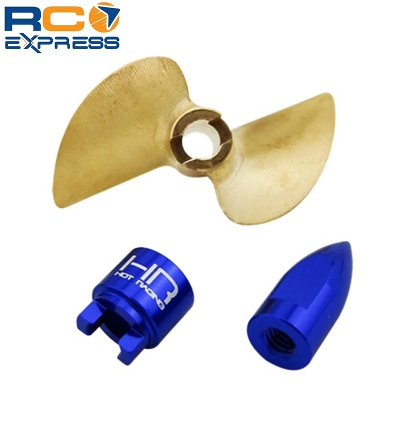 Hot Racing Traxxas DCB M41 Spartan Brass Prop w/ Bullet Nut Drive Dog SPN1000ME - Image 3 of 4