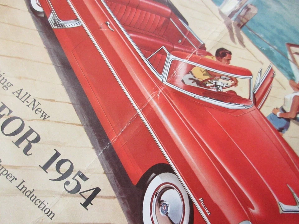 De colección Presentación Todos los Nuevos Hudsons para 1954 Distribuidor Folleto Anuncio C Foto 2 de 4