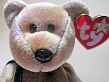 Clubby III Official Membership Bear Ty Beanie Babies 2000 6th gen MINT PE pellet