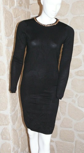 JUPE TAILLE 40 NEUVE NOIRE LONGUE MARQUE TEX EN POLYESTER NEUVE TISSU