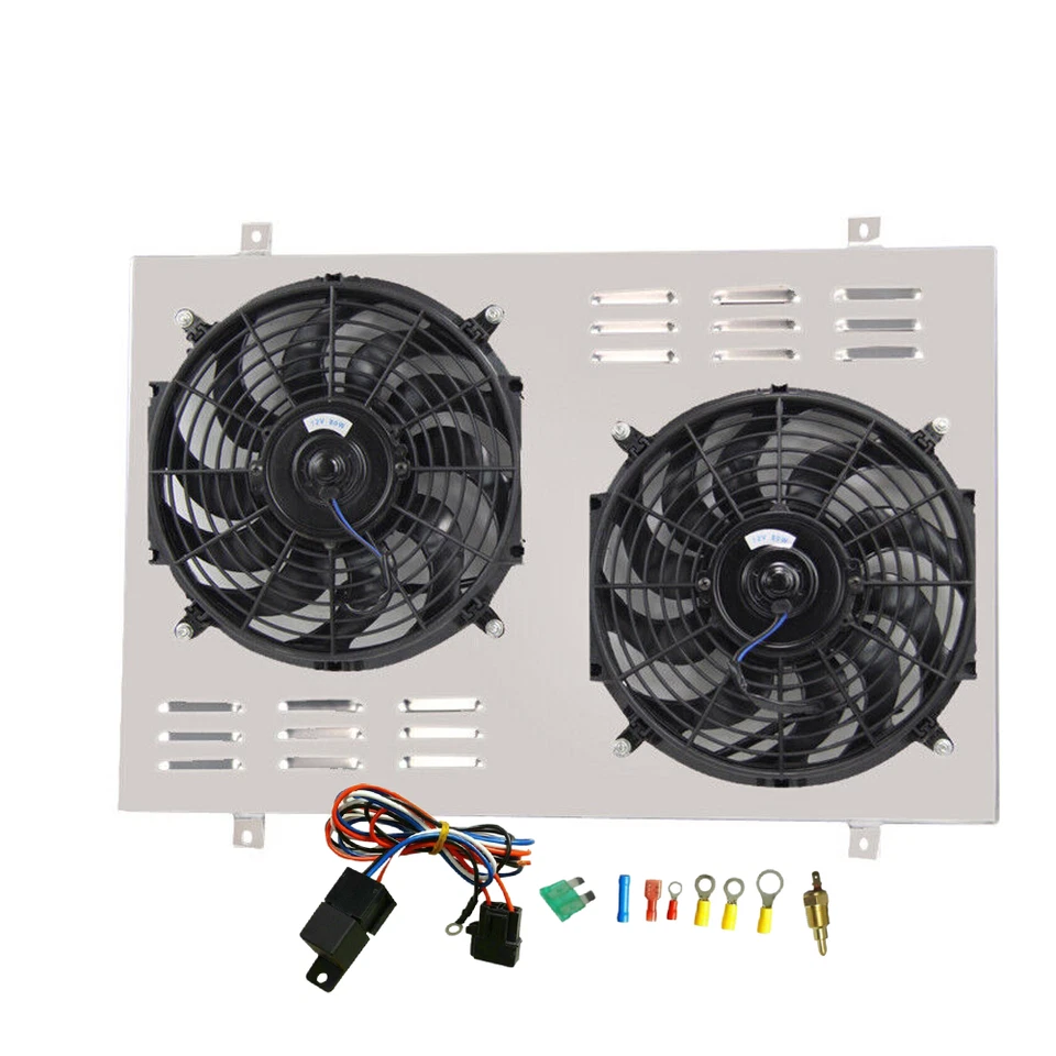 FOR 1985-1997 FORD F150 F250 F350 BRONCO 5.0L 5.8L V8 ELECTRIC FAN+SHROUD+RELAY Foto 2 de 4